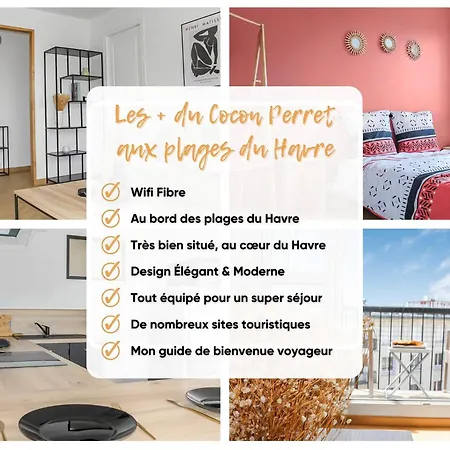 Cocon Perret Aux Plages Du Havre Lejlighed